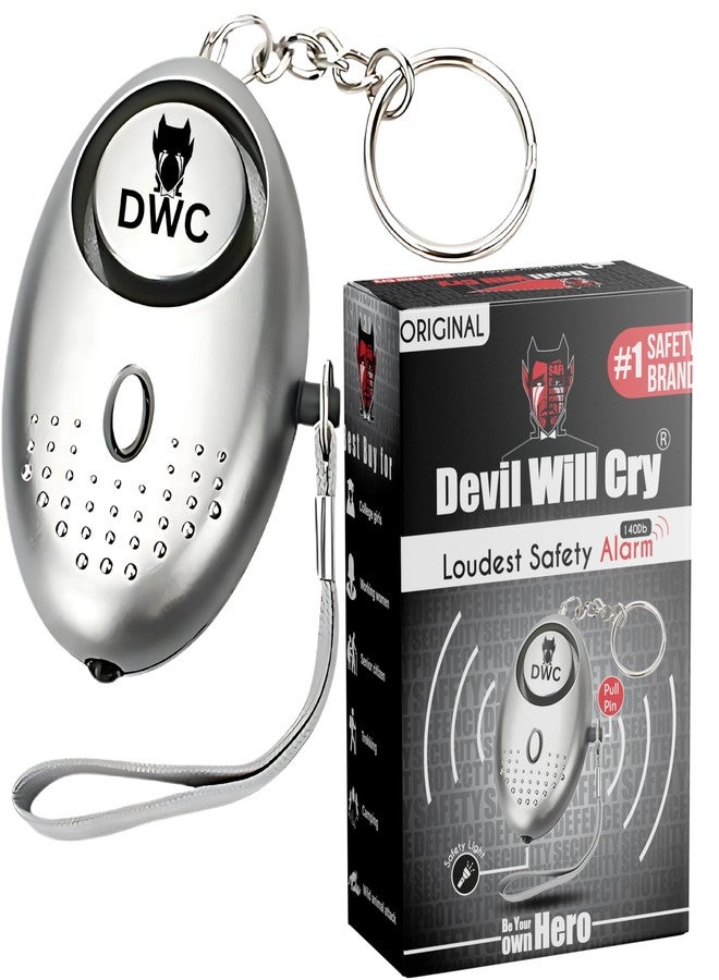 Devil Will Cry Defence Emergency Alarm in Keychain for Women Safety | Security Personal Protection Devices for Women, Girls, Kids & Elderly | SOS Alarm - Image 1
